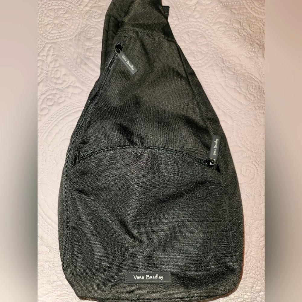 Vera Bradley black sling backpack